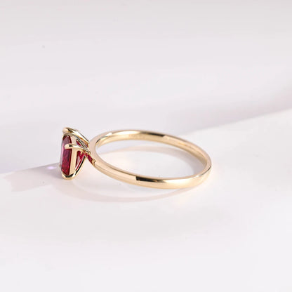 Modern two stone ring
