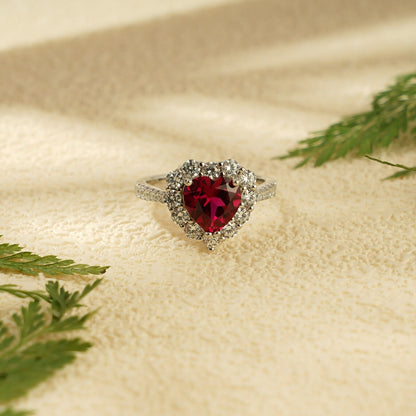 Half eternity pave engagement ring