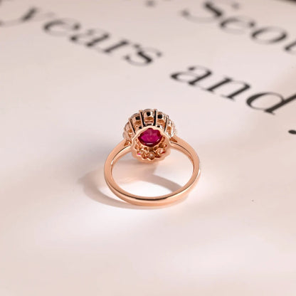 ruby cluster ring 