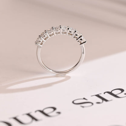 Moissanite eternity band