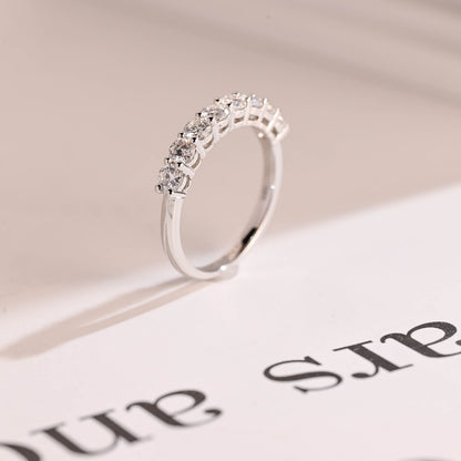 Half eternity wedding ring