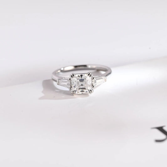 Three stone engagement ring