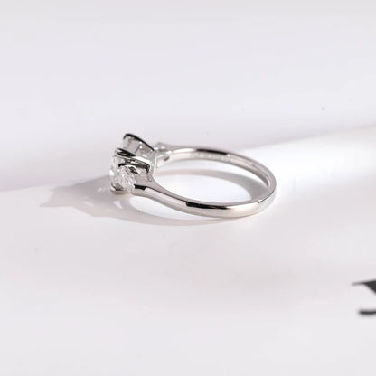 White gold engagement ring