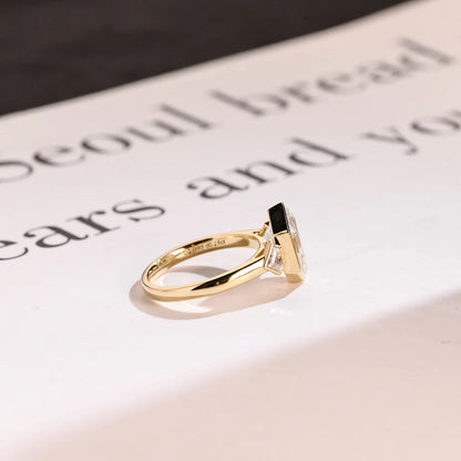 Modern bridal ring