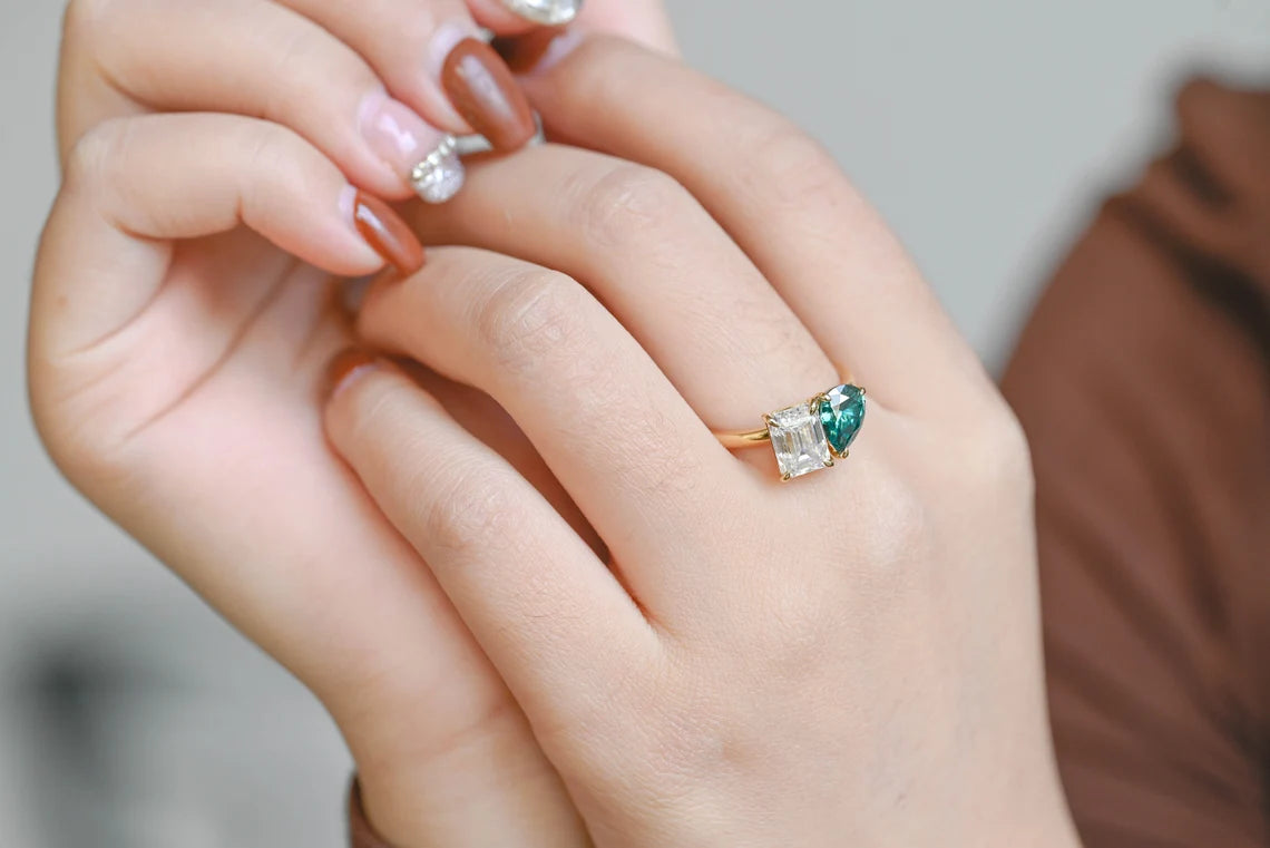 Contemporary bridal ring