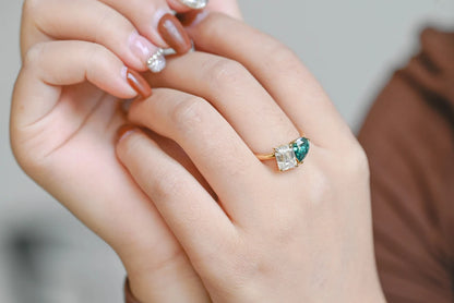 Contemporary bridal ring