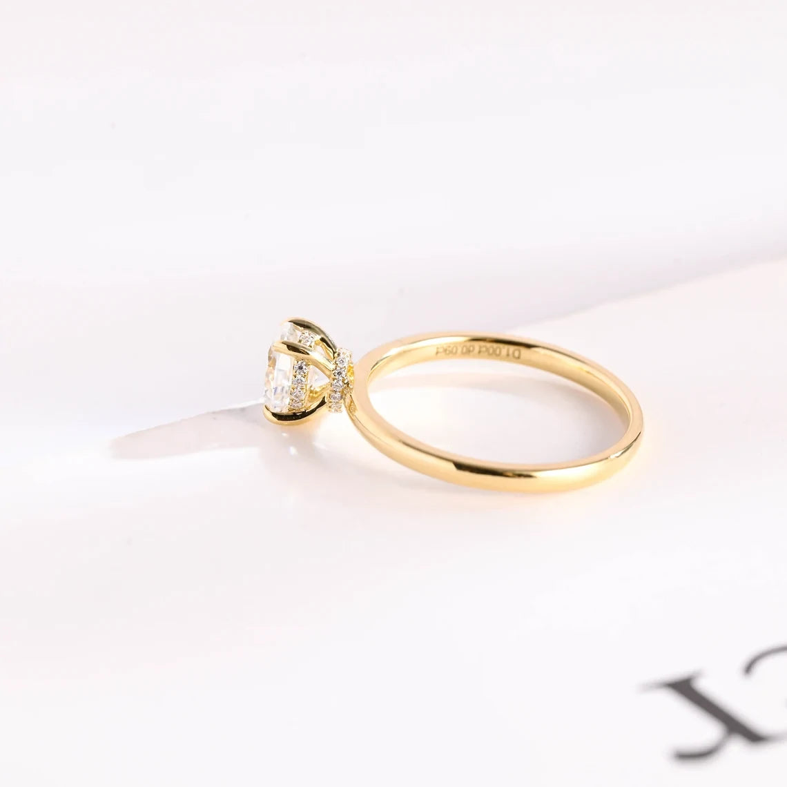 Gold Solitaire Ring