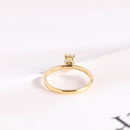 Moissanite Proposal Ring