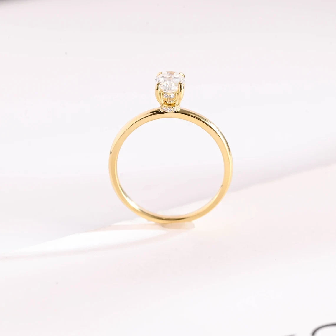 Hidden Halo Engagement Ring