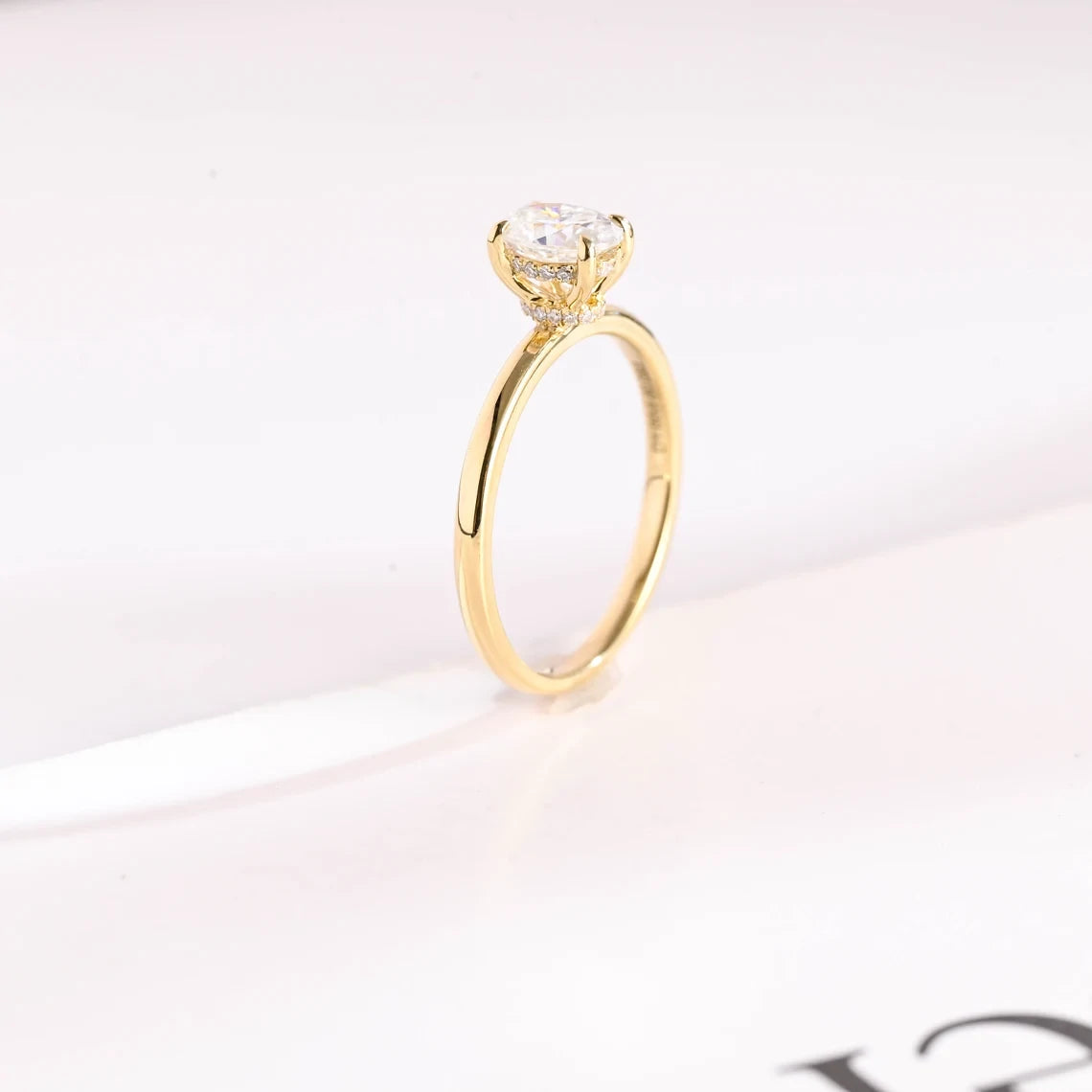 Minimalist Moissanite Ring