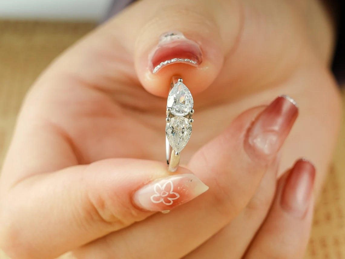 Handmade moissanite jewelry