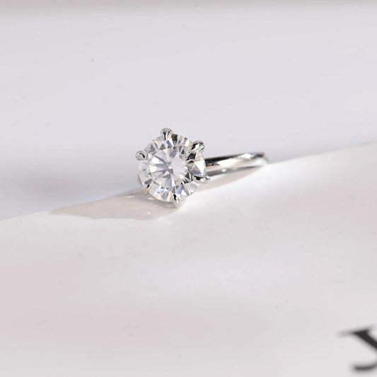Minimalist Elegance | Engagement Gift | Moissanite for Wife

