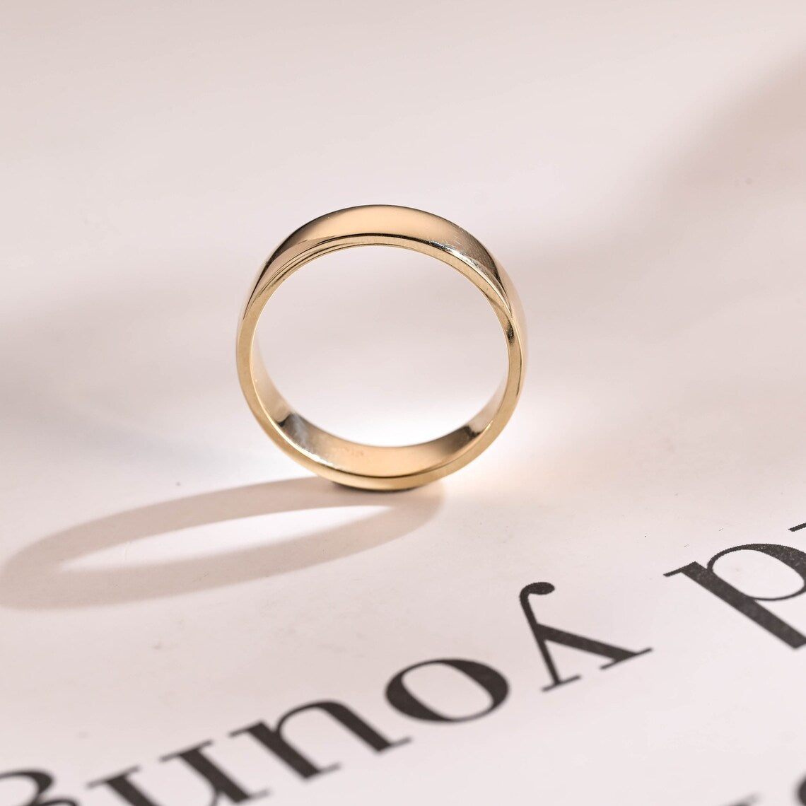 Gold wedding band
