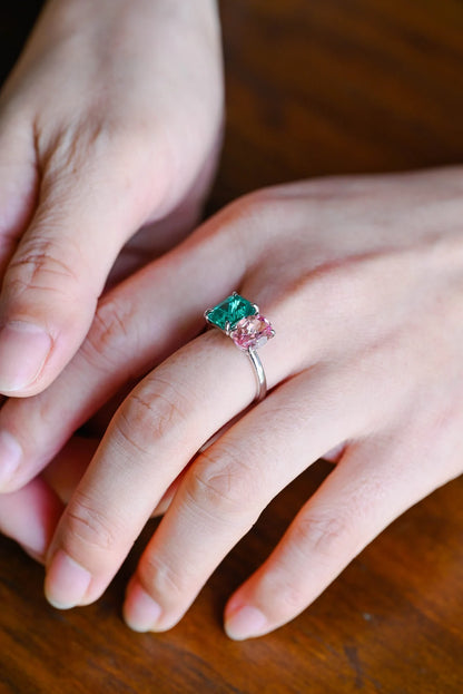 Minimalist gemstone ring