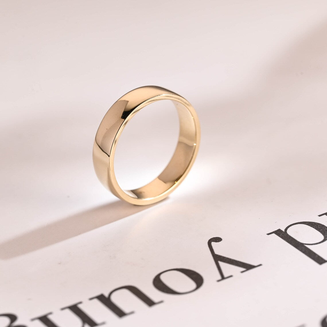 Plain gold ring