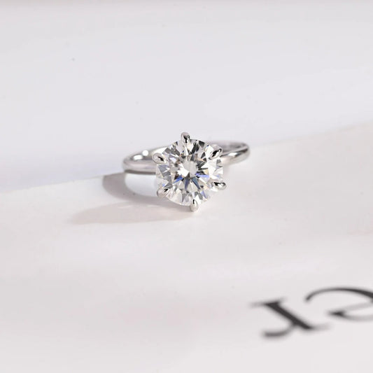 Minimalist Elegance | Engagement Gift | Moissanite for Wife

