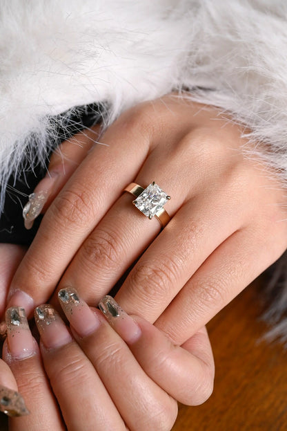 Powerful Design | Elegant Moissanite | Gold Gift for Her

