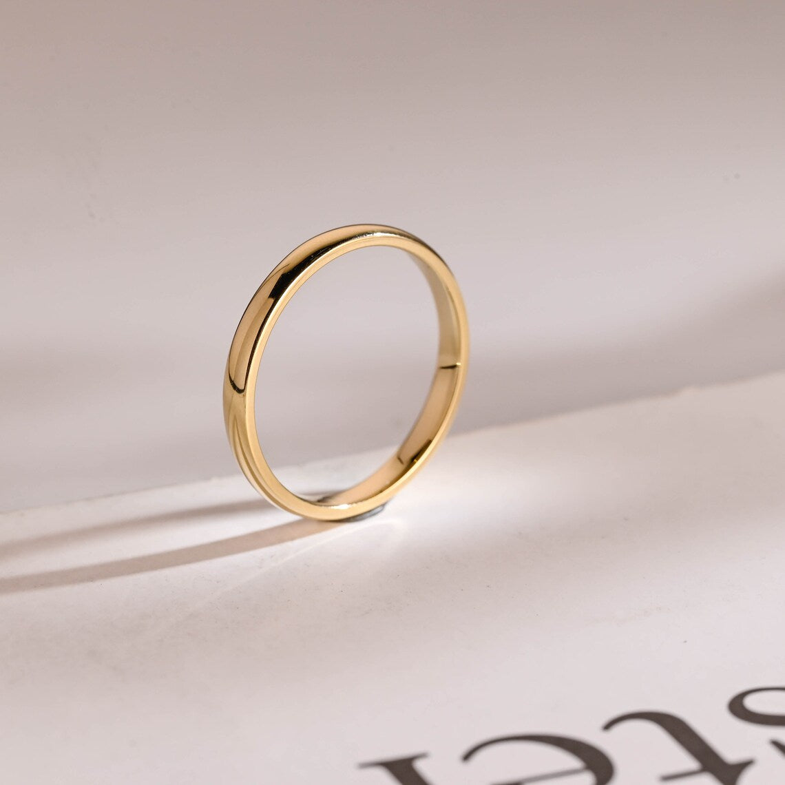 Minimalist gold band