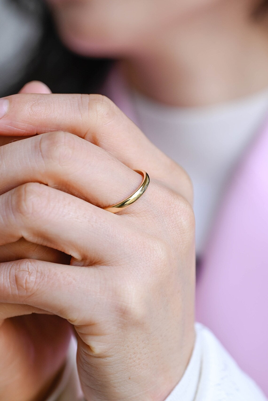 Fine jewelry gold band