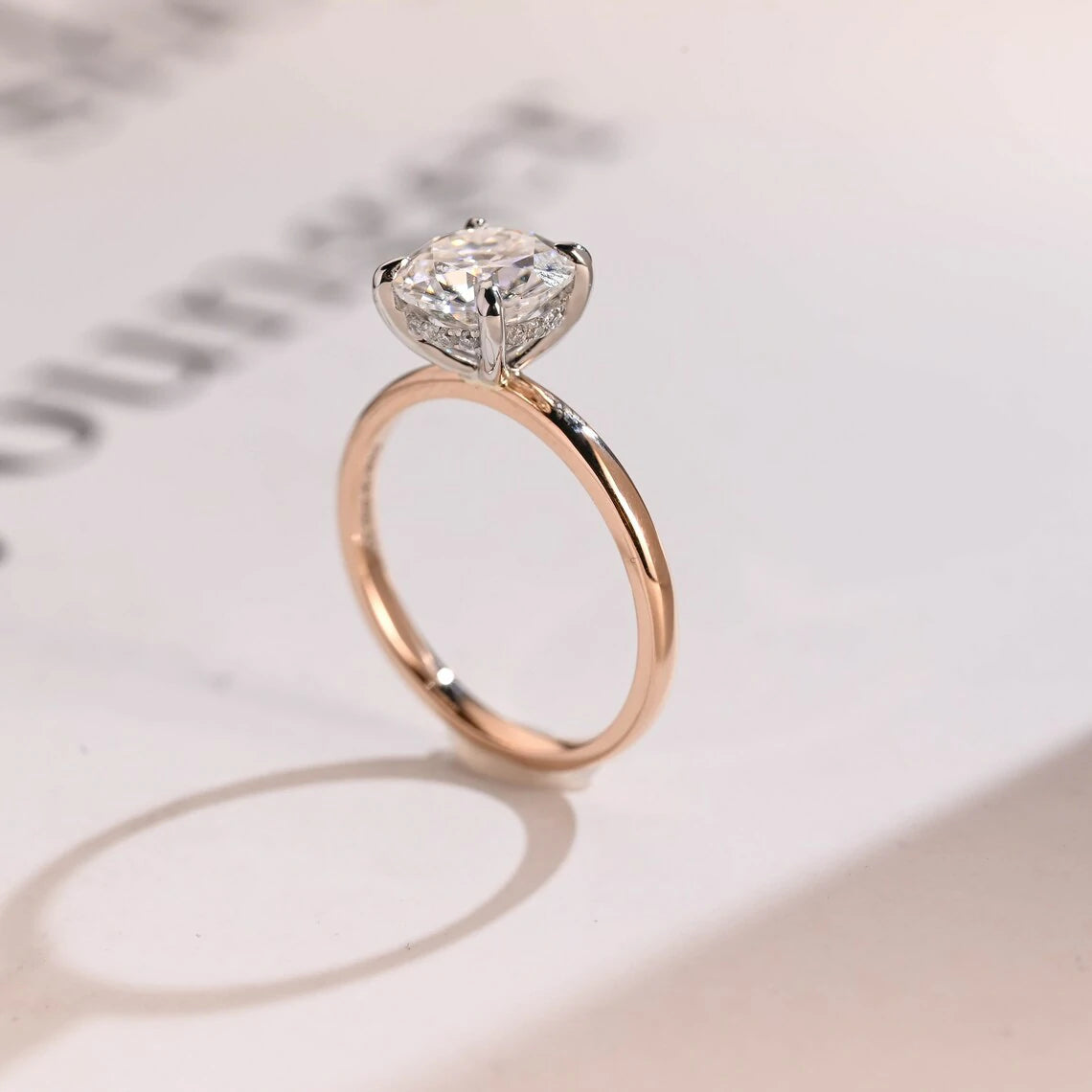 Love in Detail | Moissanite Halo Shine | Gold For Her

