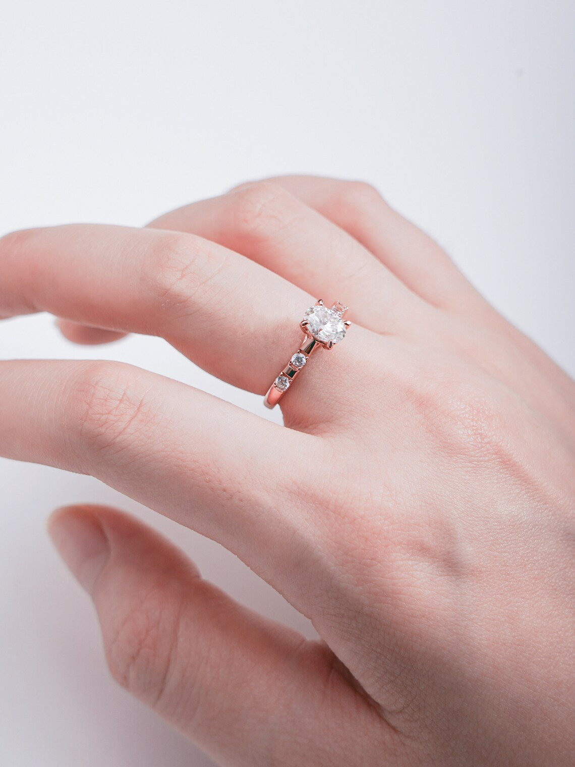 Moissanite Solitaire Ring