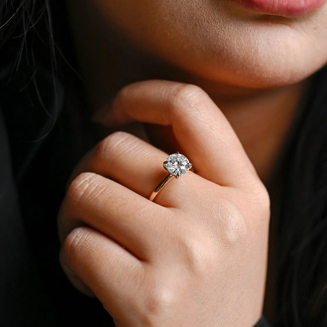 Halo for the Heart | Moissanite Light | Promise in Gold

