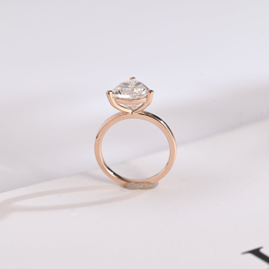 Prong-set engagement ring