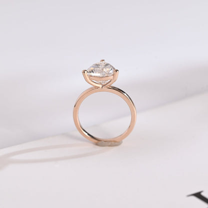 Prong-set engagement ring