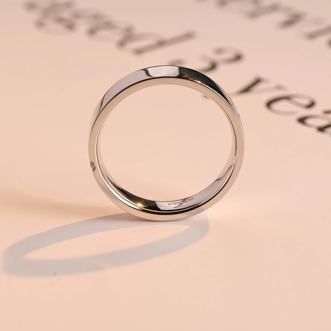 Handmade moissanite ring