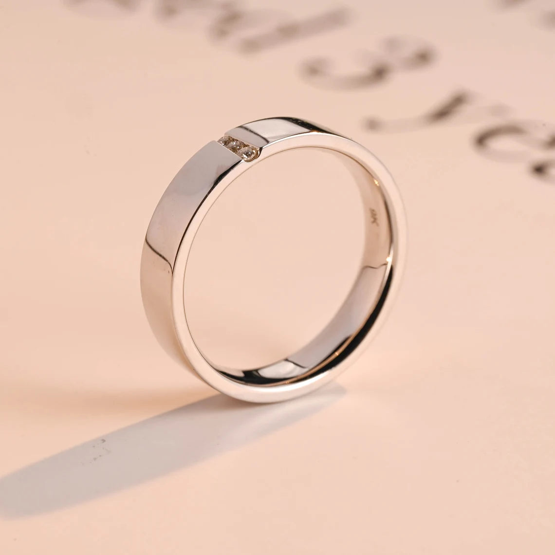 Minimalist wedding band