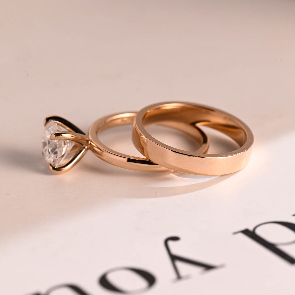 Modern classic engagement ring