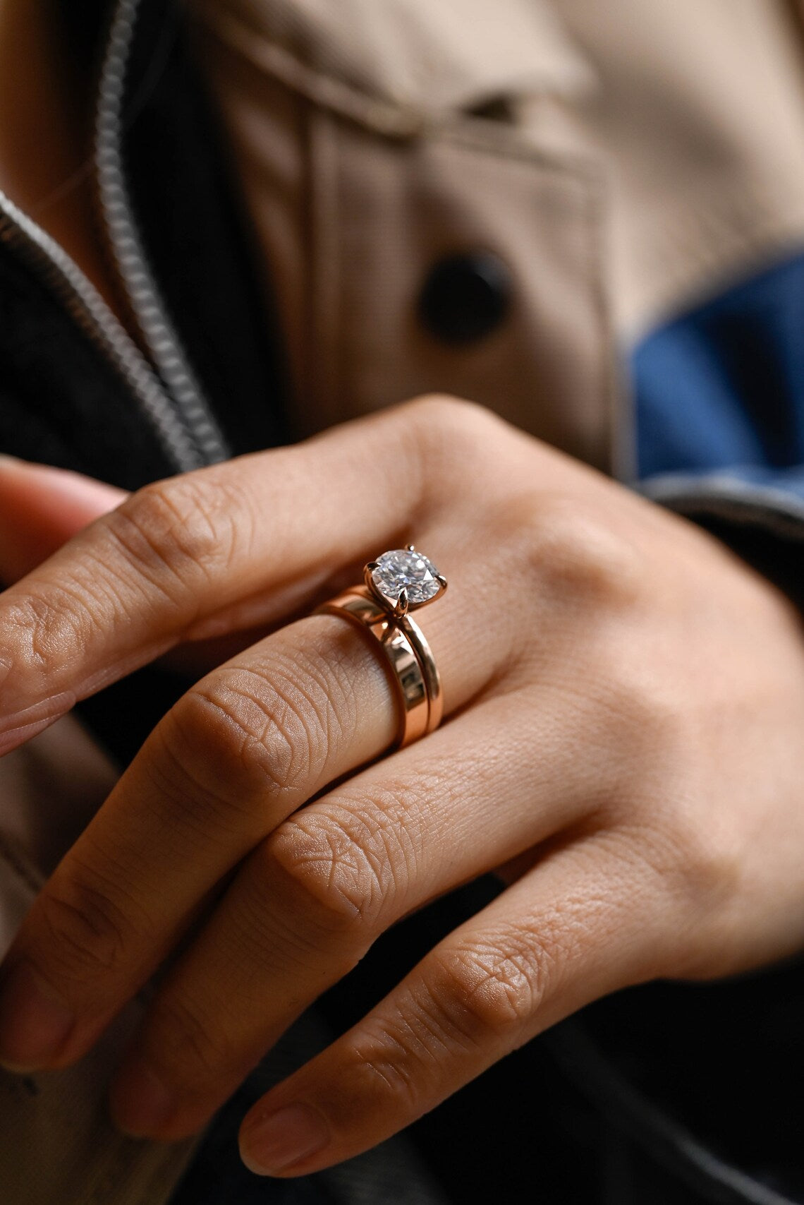 Designer bridal ring set
