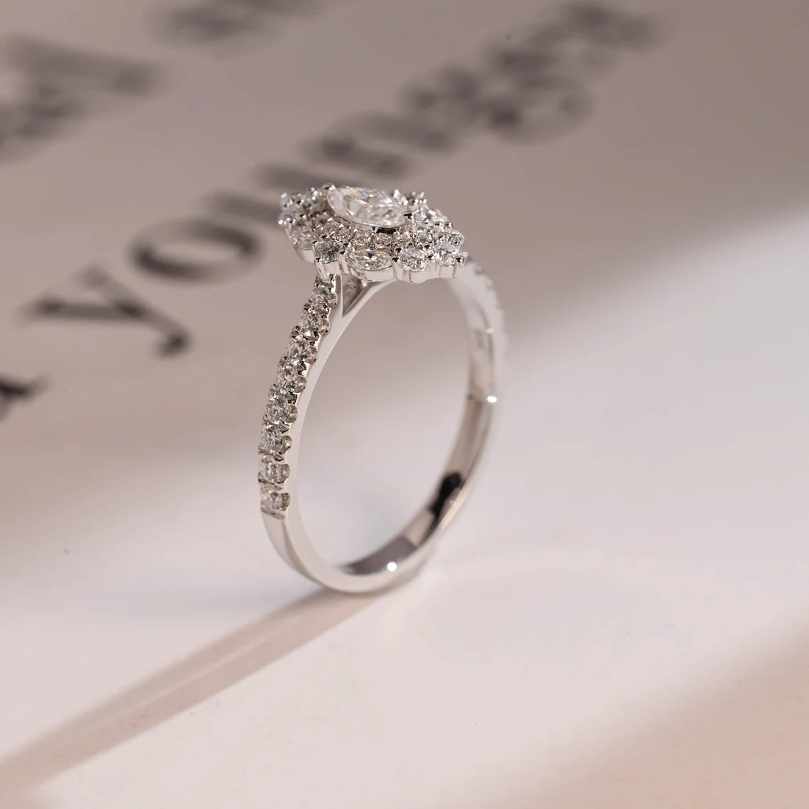 Pave eternity ring