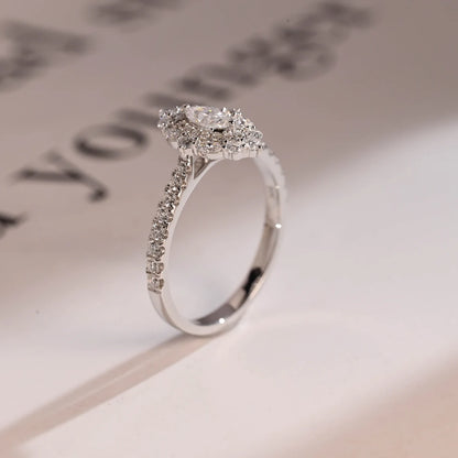 Pave eternity ring