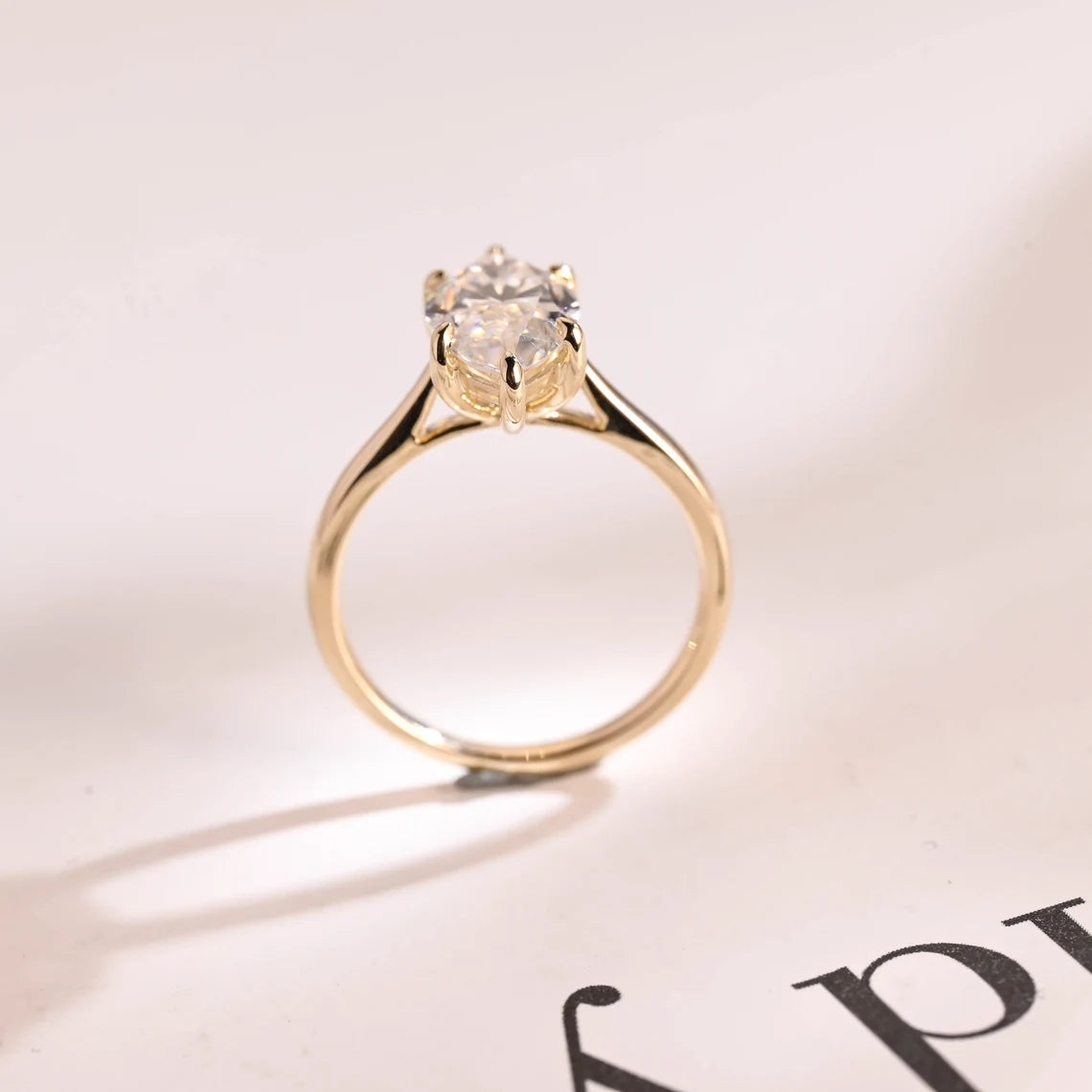 Bridal moissanite ring
