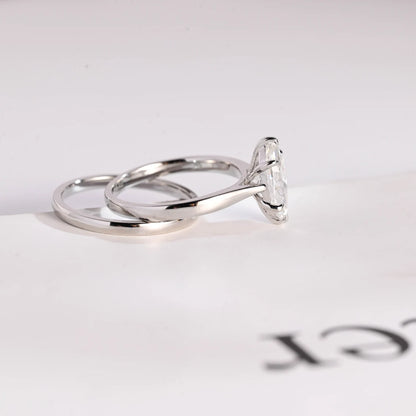 Marquise cut engagement ring