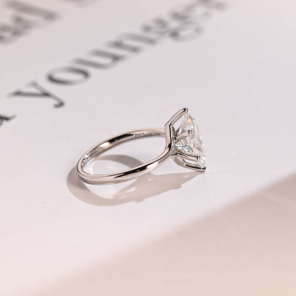 Split shank engagement ring