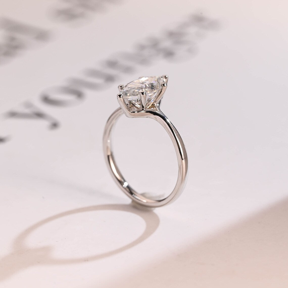 Solitaire engagement ring