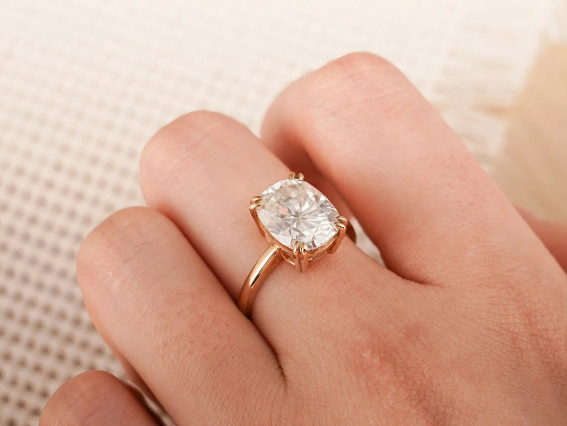 Moissanite Solitaire Ring
