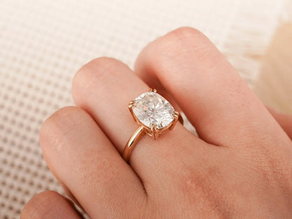 Moissanite Solitaire Ring