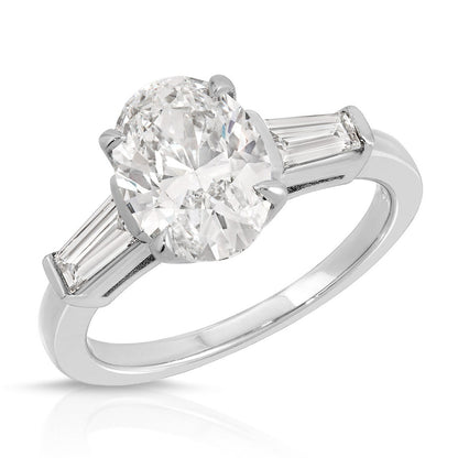 Three stone engagement ring