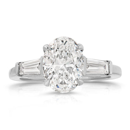 White gold solitaire ring