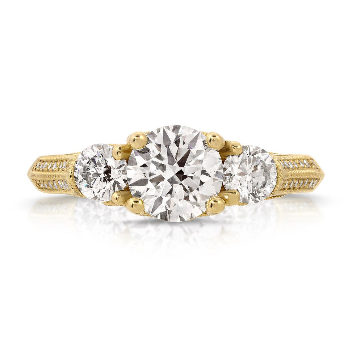 Vintage yellow gold ring