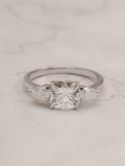 Three stone engagement ring
