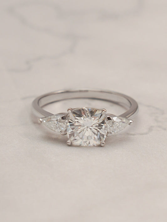 Three stone engagement ring
