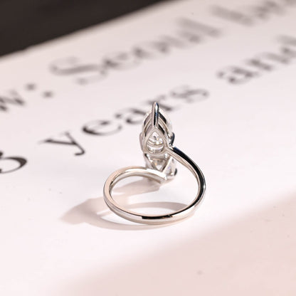Handmade moissanite ring