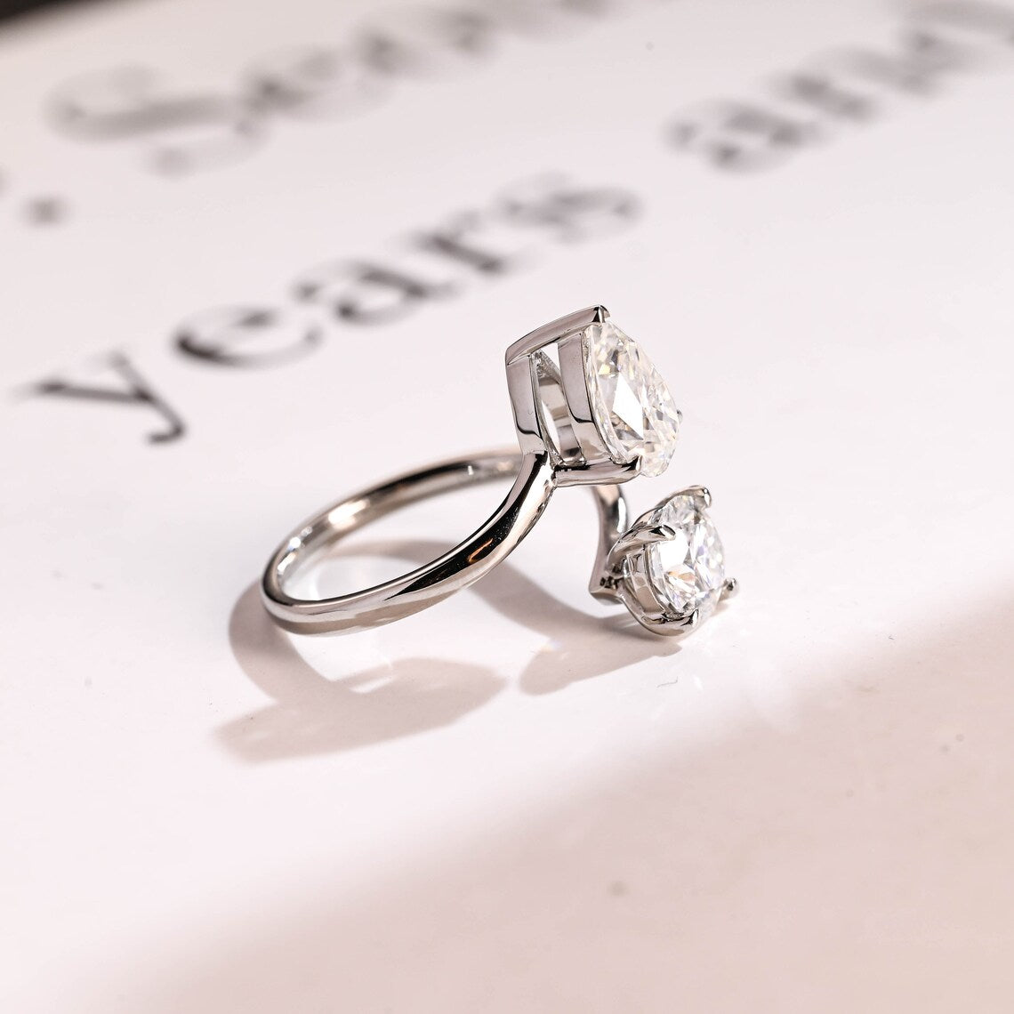 Unique modern engagement ring