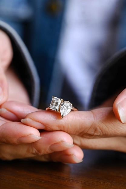 Handcrafted engagement ring