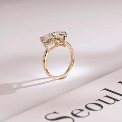 Unique stone promise ring