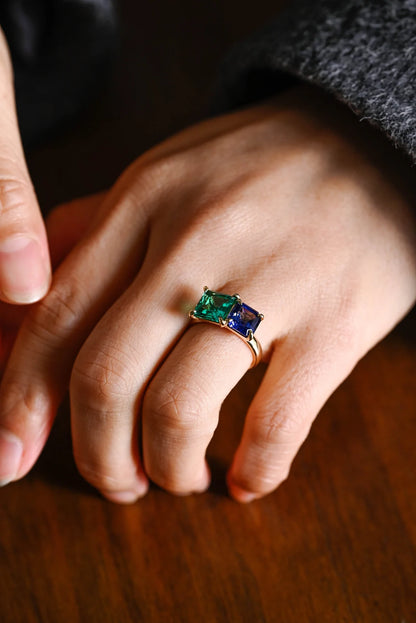 Designer two stone ring